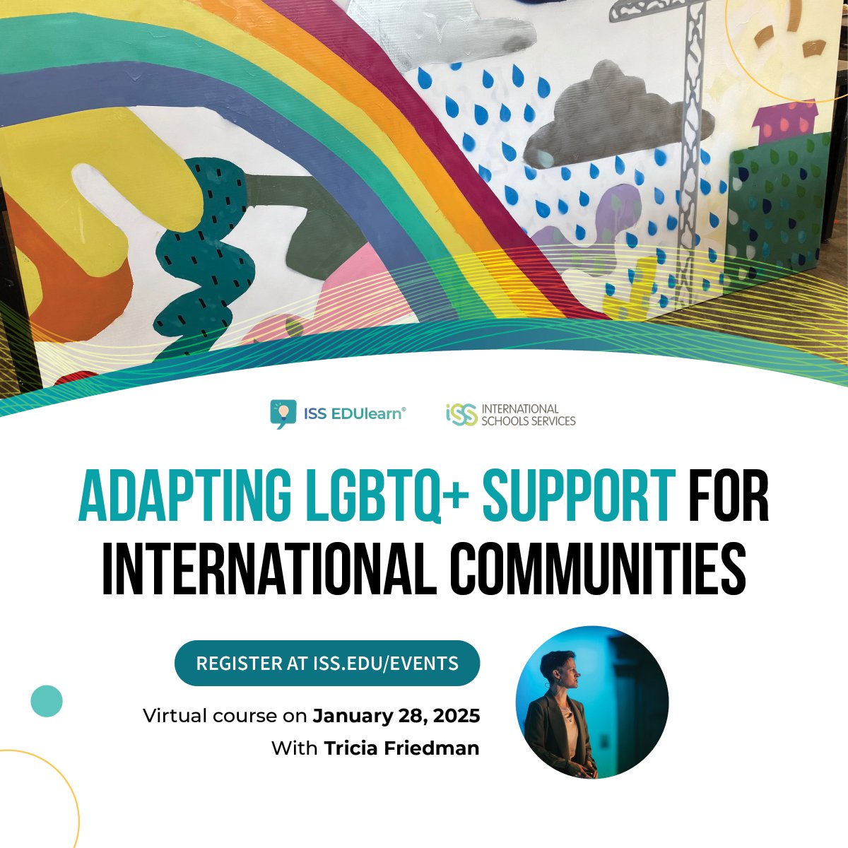 International Schools Services (ISS) (@isscommunity) on Twitter photo Jan 28: What reflection might we do to better prepare ourselves to support LGBTQ+ inclusion in #intlschools? This workshop will provide strategies that can be customized to directly honor the local context of your school.
Register at iss.education/lgbt-support-i… <a href="/tricia_fried/">Tricia Friedman</a> #ISSedu Jan 28: What reflection might we do to better prepare ourselves to support LGBTQ+ inclusion in #intlschools? This workshop will provide strategies that can be customized to directly honor the local context of your school.
Register at iss.education/lgbt-support-i… <a href="/tricia_fried/">Tricia Friedman</a> #ISSedu