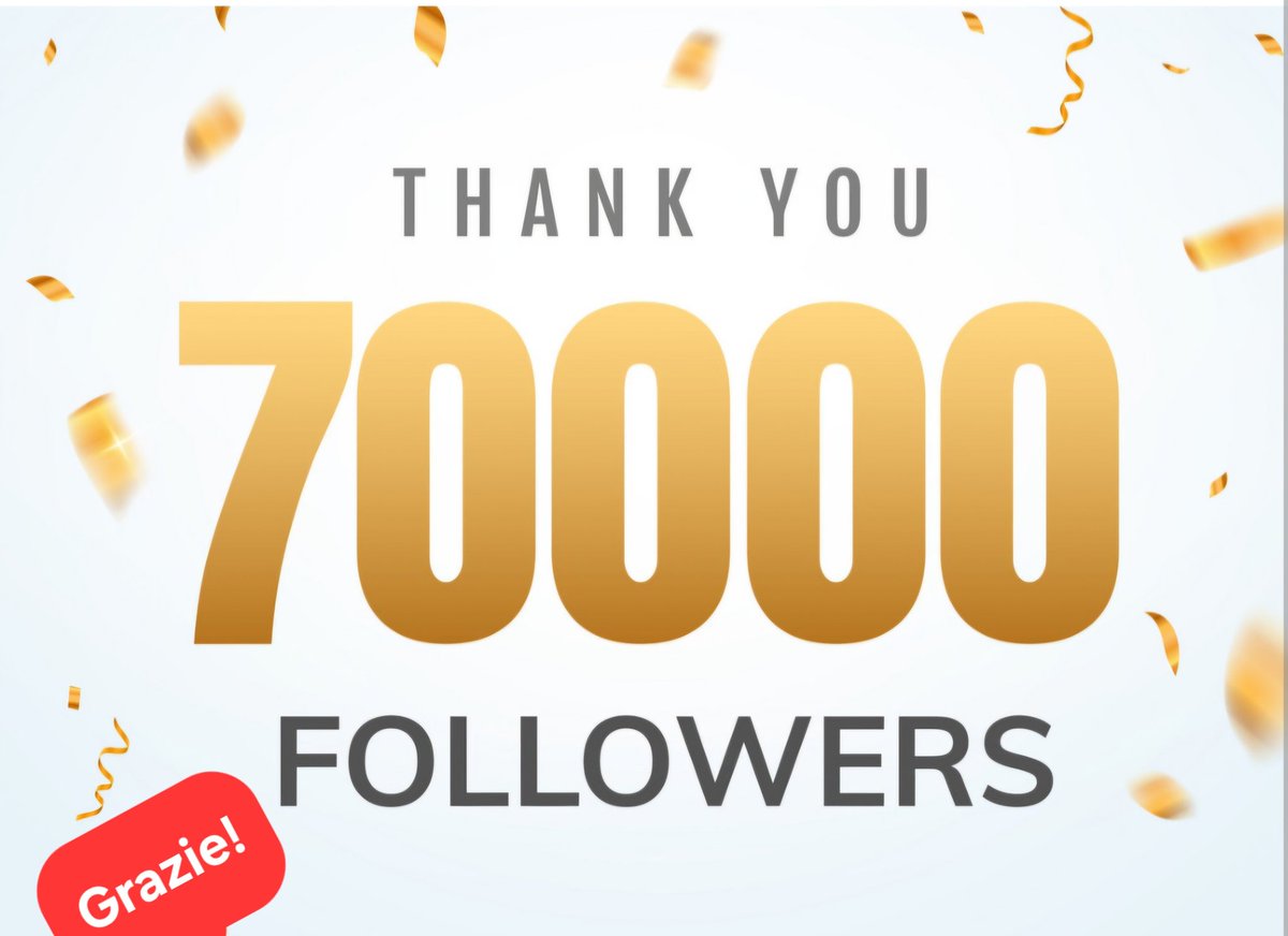 cosimimiriglian's tweet image. 70.000 grazie a chi, con grande affetto, a fatto sì che il miei sogni potessero diventare realtà. 
#followers #love #ringraziamenti #ElonMusk #grandefratello #mediaset #SanFrancisco #tesla #famigliaarcobaleno #sogni #traguardo #obiettivi #scrittore #architecture #LGBTQ #weim