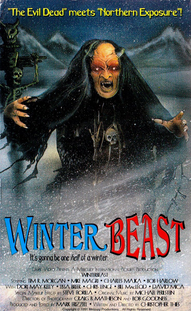 MattDalton80's tweet photo. WINTERBEAST (1992)
#90sHorror #DIYhorror #backyardhorror #cultclassic #monstermovie #sobaditsgood https://t.co/Q7urXJ9YIA