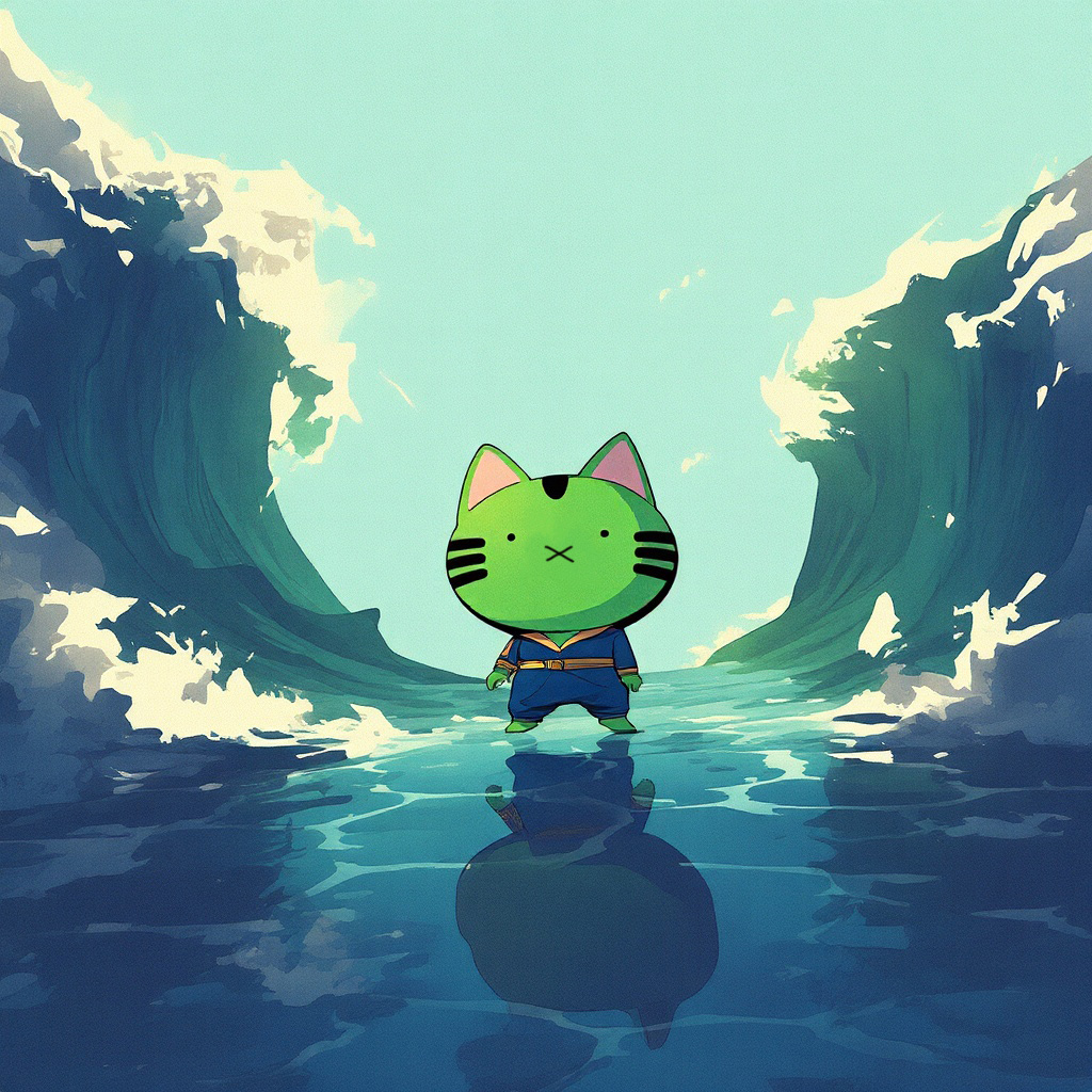 toki_solana's tweet photo. making waves and parting seas $toki https://t.co/CfzAd6qwwM