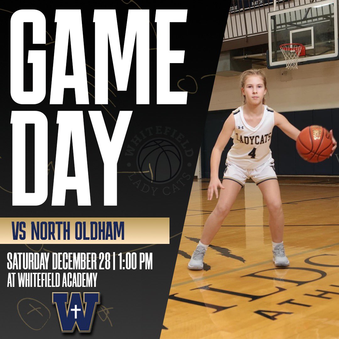 IT’S GAMEDAY‼️

Our Lady Cats (9-1) host the Mustangs out of the 8th Region for a Saturday afternoon game at Whitefield.

🆚 North Oldham 
⏰ 1pm
📍 Whitefield Academy