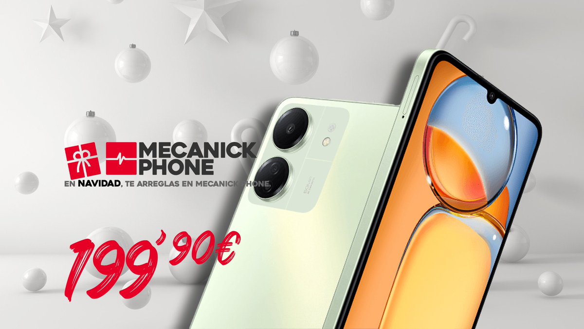 OH OH OH! ... Xmas again, gifts for all! 
En NAVIDAD, te arreglas en Mecanick Phone. 

XIAOMI REDMI 13C + REGALO + ENVIO GRATIS mecanickphone.com/#!/XIAOMI-REDM…