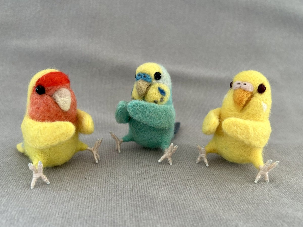 kodamambo_yu's tweet photo. おすわりコザクラとセキセイインコ。
#鳥フェス浅草
#鳥フェス浅草2025
2025年1/18(土),19(日)
東京都立産業貿易センター
台東館6階・7階
#tinybooboo #needlefelting #needlecraft #woolwork #woolcraft #羊毛フェルト #羊毛フェルトインコ #インコグッズ https://t.co/l1tpLqKpOj