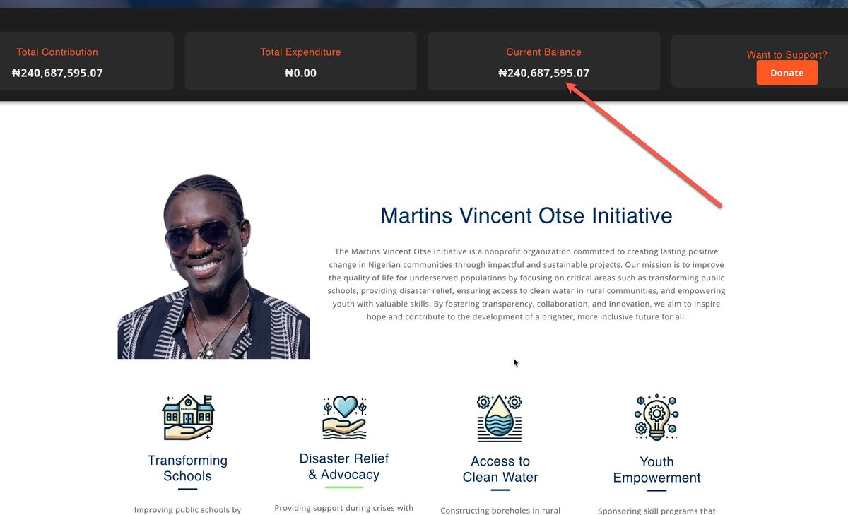 CosmoTimesNG's tweet photo. BREAKING NEWS: Days after popular internet activist Martin Otse, known as 'Very Dark Man' cried out over alleged theft of 180 million from the funds raised for his proposed NGO, causing a widespread controversy, Records on his website shows the 'stolen funds' have been returned. https://t.co/kzE2YgfJ3c