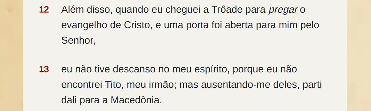 Jair47240183's tweet image. 2 Coríntios 2:12,13 - KJF 1611
bkjfiel.com.br/2-corintios-2/

#Bíblia #BíbliaKingJames #2Coríntios #2Coríntios2 #2Co2 #Paulo #Corinto #igreja #tristeza #disciplina #perdão #arrependimento #intanquilidade #vitória #Cristo #rpSp #LEIA_A_BÍBLIA #ESTUDE_A_BÍBLIA #CONHEÇA_A_BÍBLIA @bvbooks_