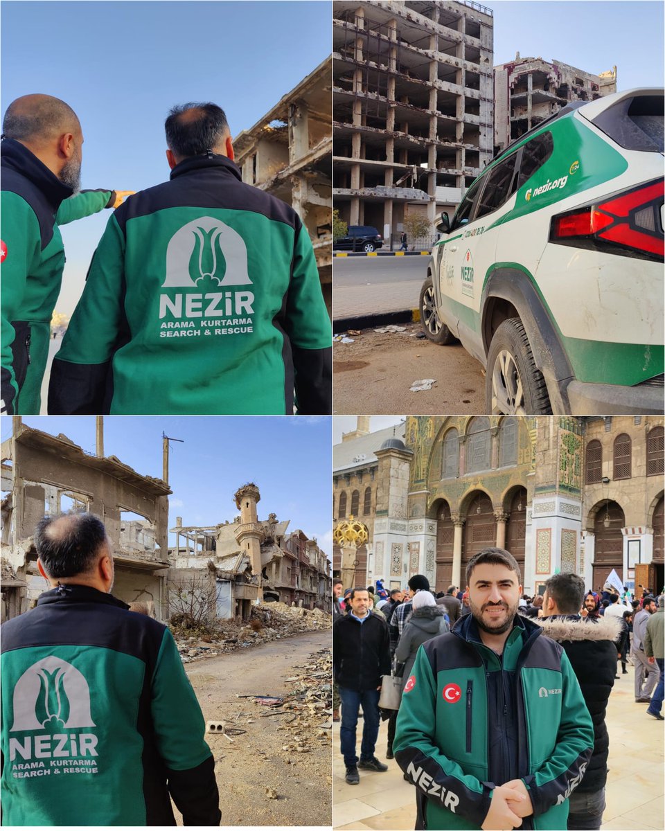 Nezir Derneği Suriye'nin tekrar ayağa kalkması için ön fizibilite çalışmalarını gerçekleştirdi. İlk cuma namazını Şam Emevi Camiinde kılan ekipler çalışmalar için kolları sıvadı. Rabbim muvaffak  eylesin. Amin.