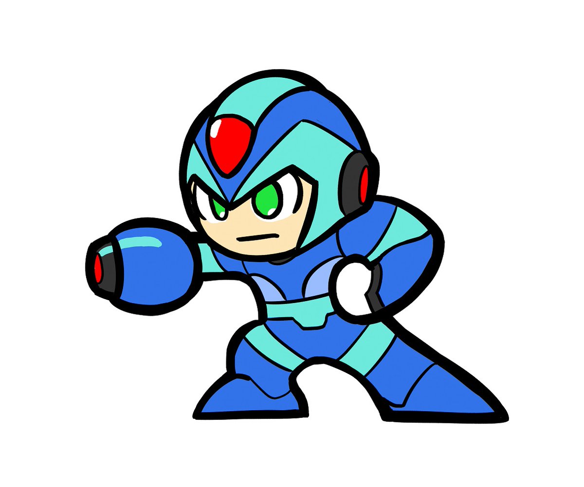 aoihito72's tweet image. 過去絵２０２４ロックマンX
ファミコンのドットっぽいエックスくん