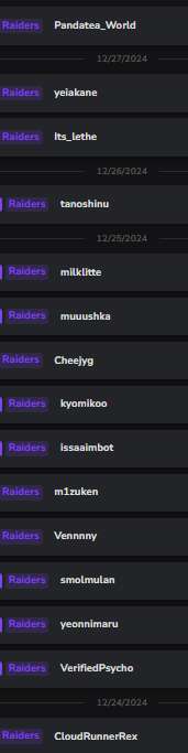 Thanks you everyone that show up and accompany us for the 1k celebration that last  3 days also the raid from all This awesome streamers!! hope you all enjoy the irl content and all the goals that we clear next goal 2k