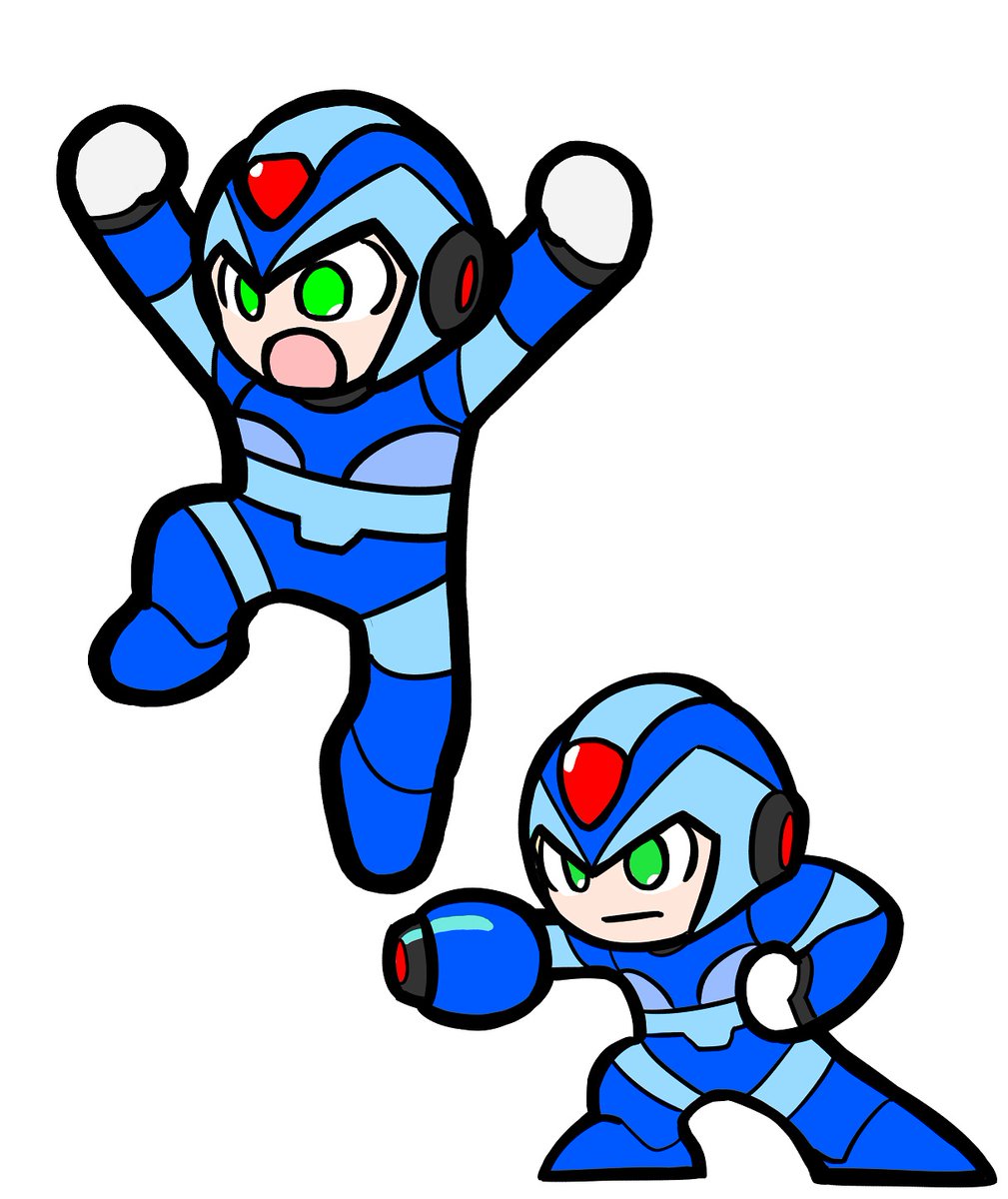 aoihito72's tweet image. 過去絵２０２４ロックマンX
ファミコンのドットっぽいエックスくん