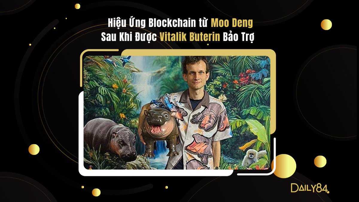 Vitalik Buterin bảo trợ cho chú hà mã Moo Deng trong 02 năm tới, và quyên góp gần 300.000 USD cho sở thú Khao Kheow nơi chú hà mã đang sinh sống.

📉Dưới đây là toàn bộ thông tin về MOODENG  của cả 2 chain Ethereum và Solana từ những điều thú vị mà memecoin này
