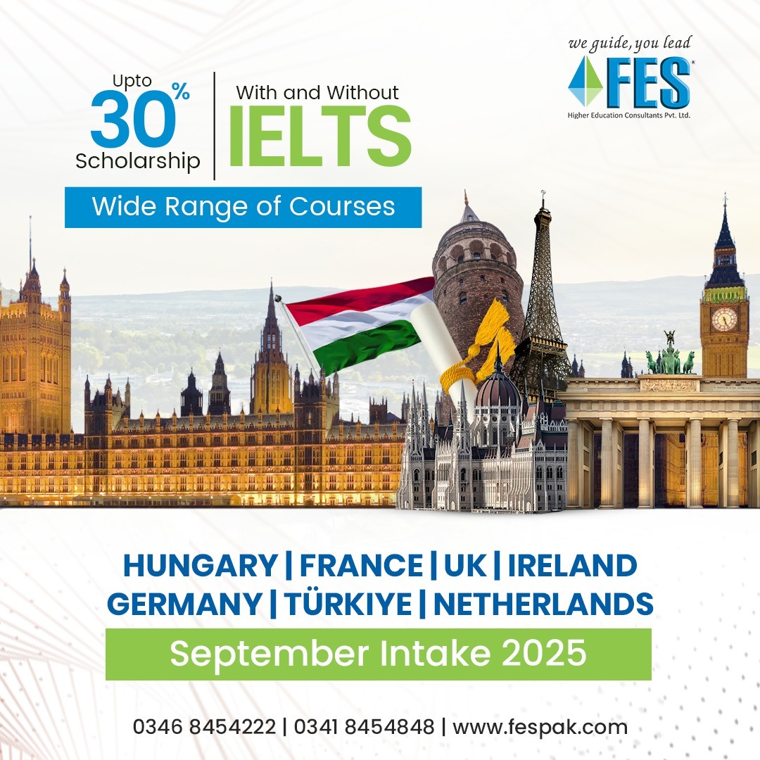 FESPakistan's tweet image. Plan your 2025 with FES! 🎓 Up to 30% scholarships, a wide range of courses and IELTS? Totally optional! Choose your destination and FES will handle the rest!

Call/WhatsApp: 0346 8454222 | 0341-8454848

We Guide You Lead
fespak.com

#fes #fes2024 #fesconsultants…