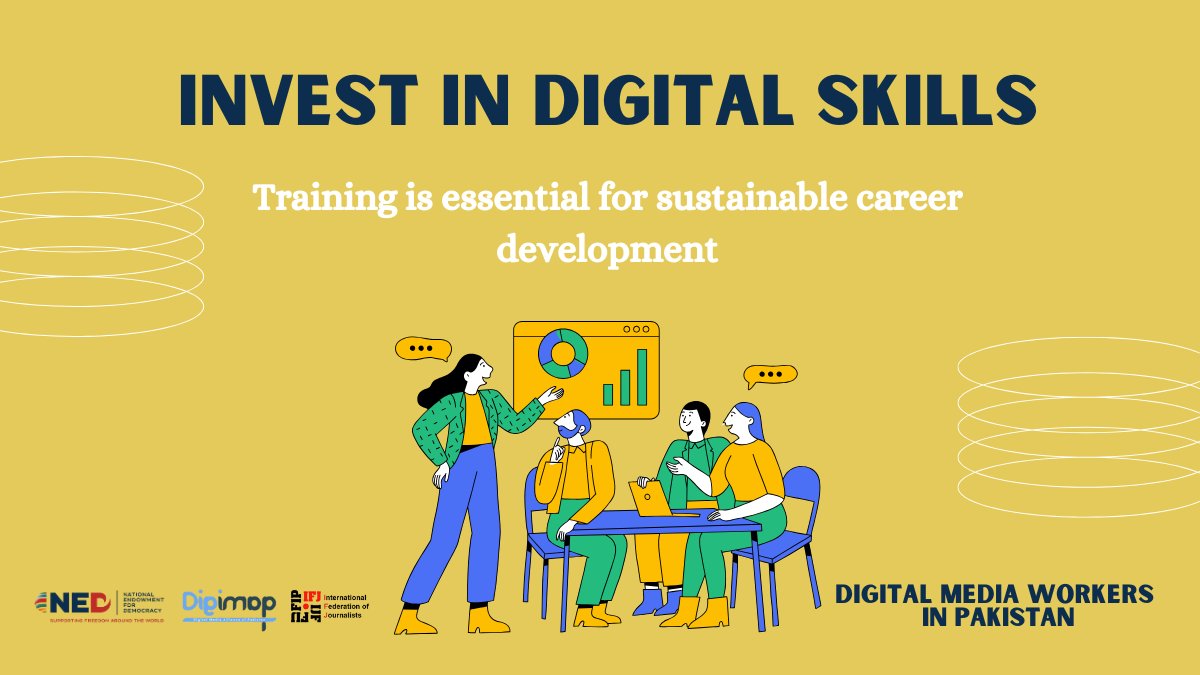 digimappk's tweet image. Digital Media Training

🤌💁Workers demand more digital media training. 

🧕🧑‍🎤🧛👳They want to keep up with emerging technologies and skills.

🔊📳Are we ready to invest in their growth?

#ProfessionalDevelopment #SkillBuilding #YouthInMedia #DigiMAPInsights #IFJ #NED #DigiMAP
