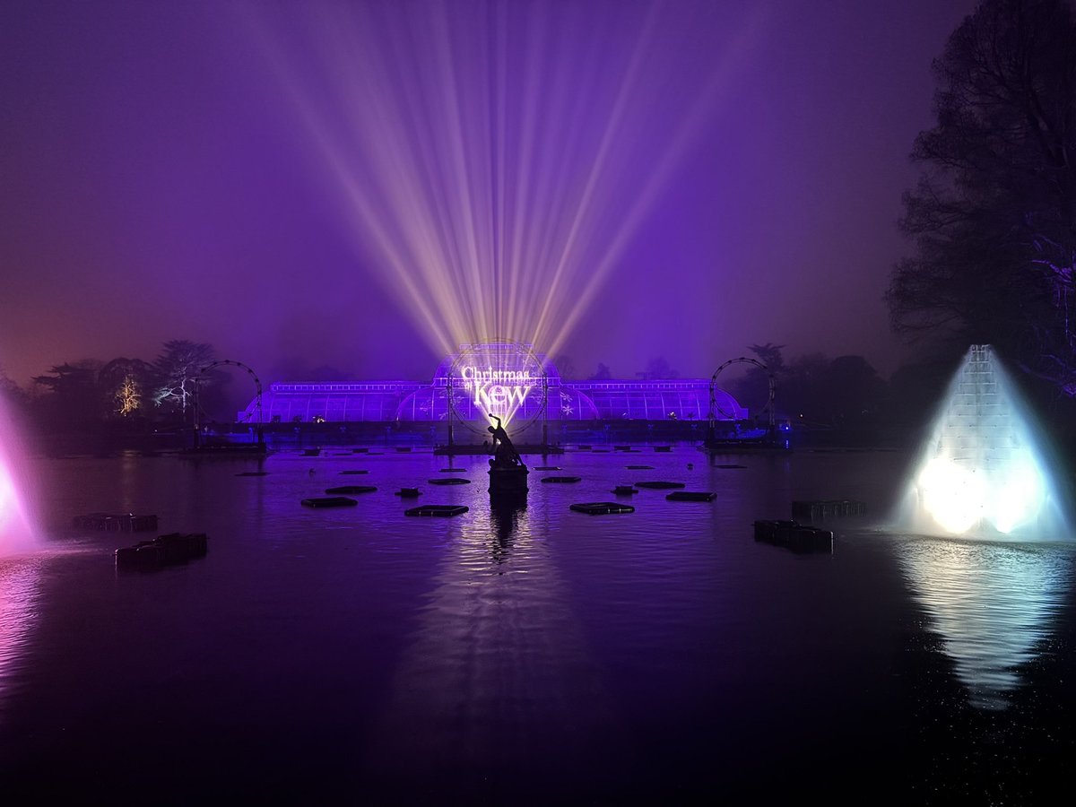 Kew looking very different last night!