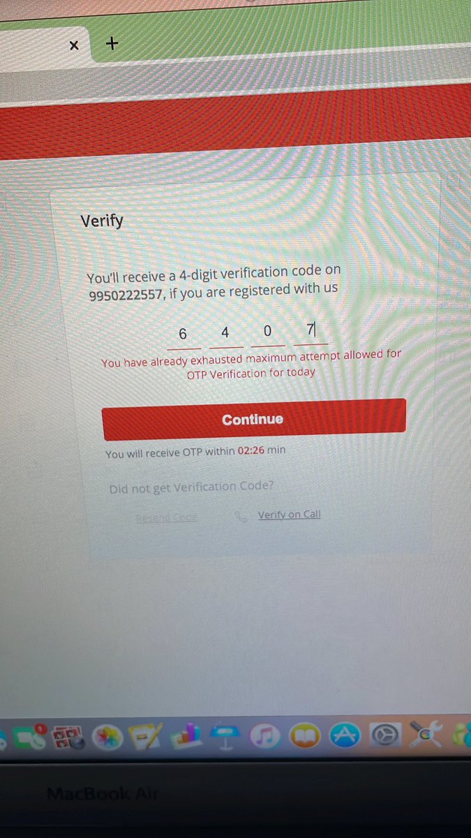 abhismnit's tweet photo. @MagicbricksHelp @magicbricks how can anyone as a premium customer exhaust otp attempt for verification. https://t.co/PedwjcQYXc