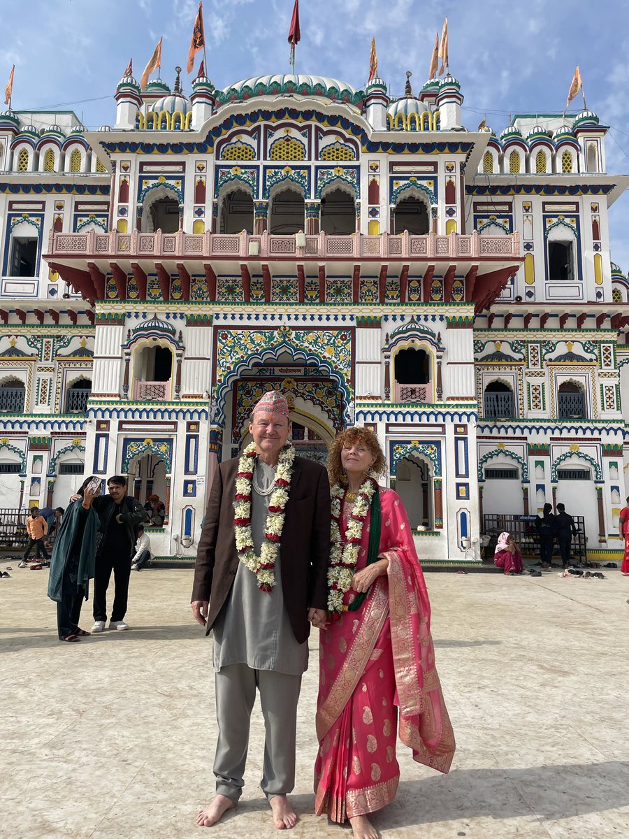 UK in Nepal 🇬🇧🇳🇵 (@ukinnepal) on Twitter photo Destination Wedding 🎉🎊
Amb Rob Fenn chose to celebrate his 22nd anniversary today in Janakpur, the city of love as he calls it, following Mithila culture. Speaker of the House, Minister for Education & Culture, Janakpur’s Mayor, & other dignitaries were present at the ceremony! Destination Wedding 🎉🎊
Amb Rob Fenn chose to celebrate his 22nd anniversary today in Janakpur, the city of love as he calls it, following Mithila culture. Speaker of the House, Minister for Education & Culture, Janakpur’s Mayor, & other dignitaries were present at the ceremony!