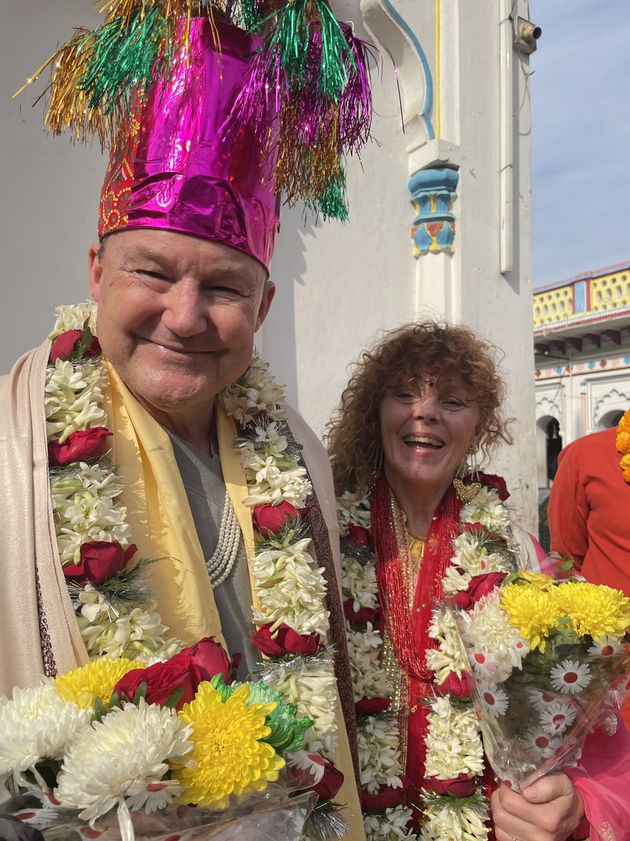 UKinNepal's tweet photo. Destination Wedding 🎉🎊
Amb Rob Fenn chose to celebrate his 22nd anniversary today in Janakpur, the city of love as he calls it, following Mithila culture. Speaker of the House, Minister for Education &amp; Culture, Janakpur’s Mayor, &amp; other dignitaries were present at the ceremony! https://t.co/xnyKR7atPF