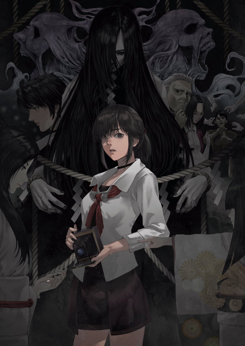 gausebokashi's tweet image. pixivにも投稿した「零紅い蝶十周年記念アンソロジー」のポストカードに使用したイラストと零二十周年記念アンソロジー』に寄稿させていいただいたイラストです