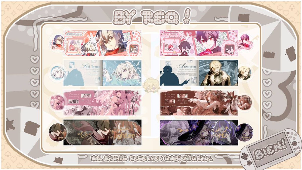 — ⭐ Any interactions are immensely appreciated -! (˶˃ ᵕ ˂˶) 

Heyhoo! Seperti biasa, Bien akan selalu OPEN REQUEST santai dengan range harga 8K - 20K. ^___^ Katalog bisa dilihat lebih detail dithread katalog Bien yaa. Selamat jajan! 🤍

t. #zonauang #zonaBA #zonajajan