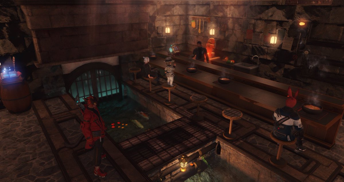 ffxiv_nugget's tweet photo. I became an ingredient for noodles at Veri Sewer Noodles! Opened by @VeridisArpegius , i heard they needed chicken ingredients, so I delivered myself! There is a sewer near the tables, free soup! 🌊

Website: https://t.co/B55tWZyfNy
#VeriSewerNoodlesXIV 

Kujata, Empyreum W6 P33 https://t.co/Fes1we7UXy