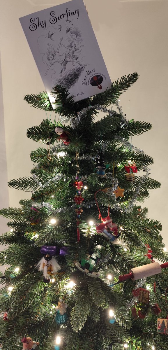 Delighted to be among so many fantastic children's poets, and atop the tree at Christmas. <a href="/TheDirigible/">The Dirigible Balloon 🎈</a> <a href="/JARProject/">JAR Project (now on B___sky)</a> #poetrycommunity #poetryforchildren