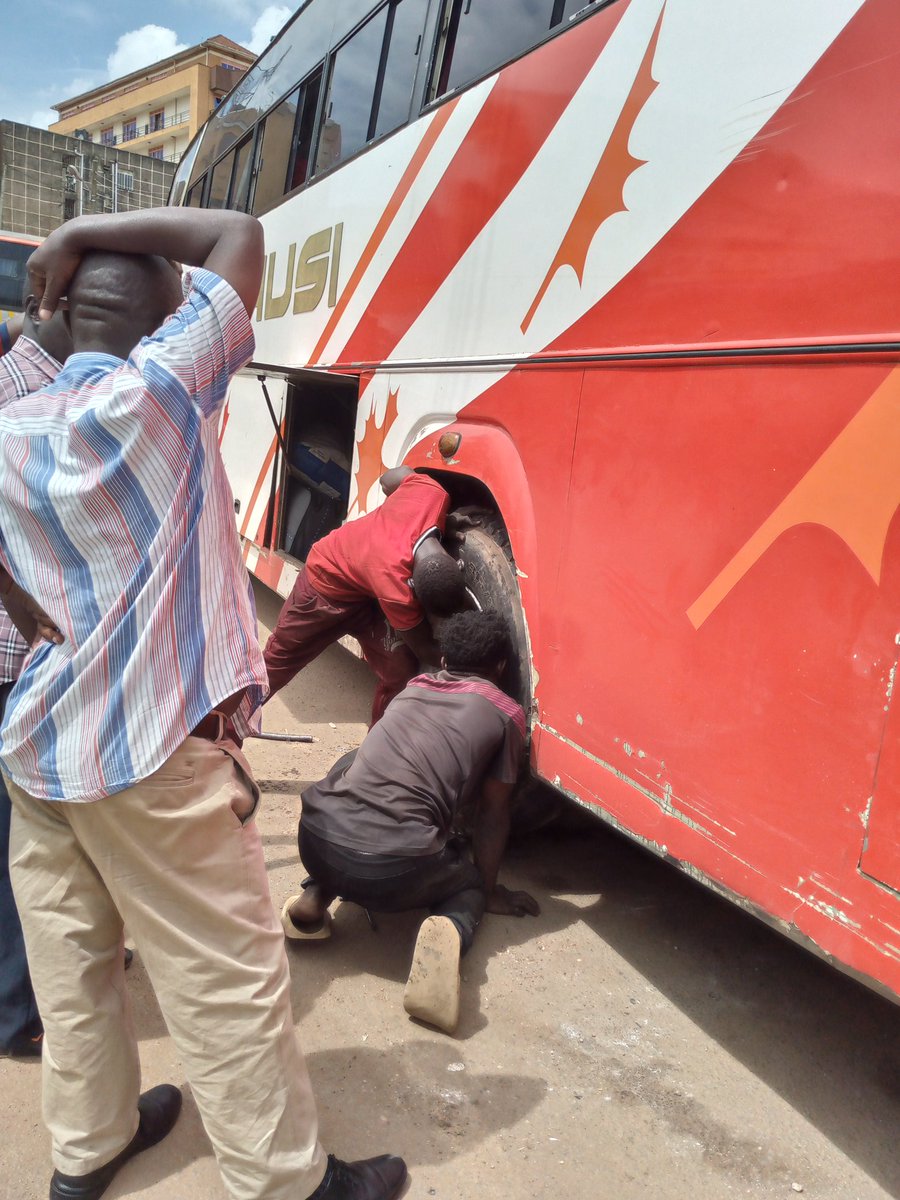 NuwatuhaProssy's tweet photo. I left Bushenyi at 9:00 AM this morning, but it's now much later and we are still stuck in Mbarara because Tausi Coaches are working on a flat tire. Instead of giving us another bus๐ฎ๐ฎ๐ฎ๐ฎ๐ฎ๐ฎ๐ฎ๐ฎ๐ฎ๐ฎ๐ค๐ค๐ค๐ค๐ค https://t.co/rlndQfJcZD