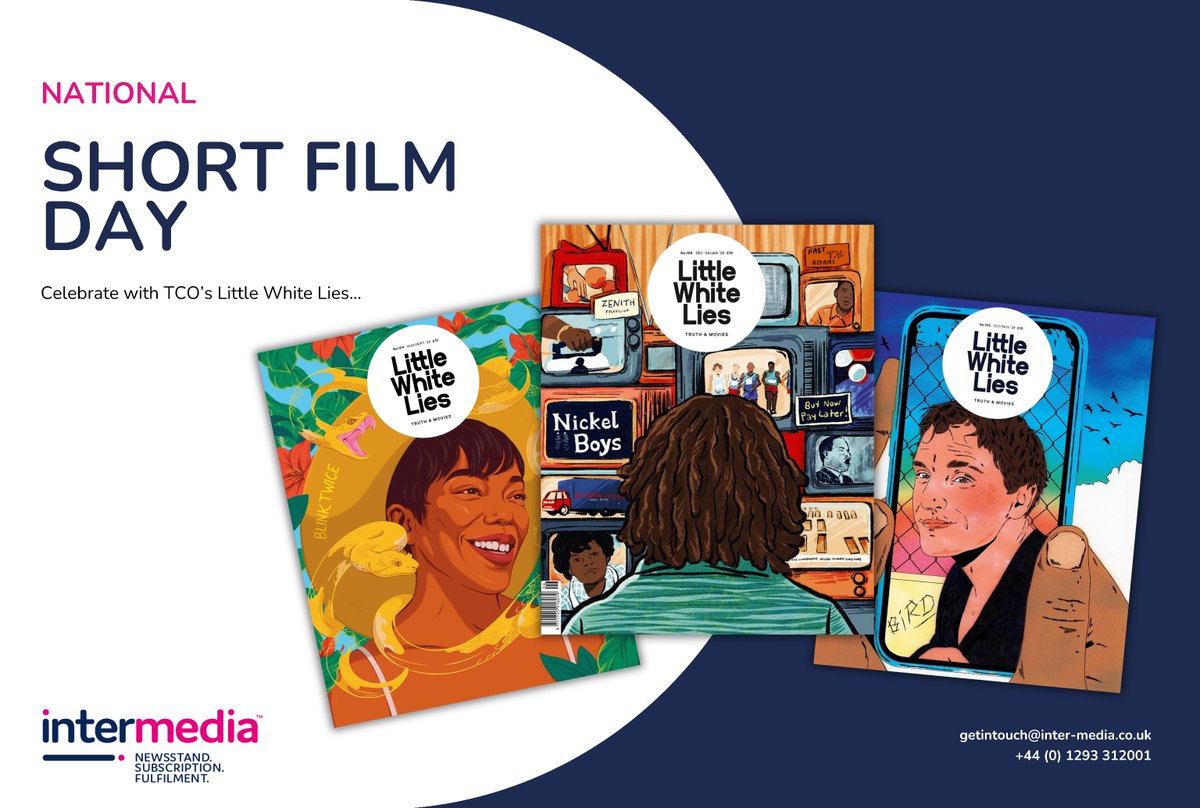 It’s National Short Film Day! 📽️

Consider yourself as a film enthusiast? Celebrate by grabbing a copy of Little White Lies Magazine for the latest reviews, top recommendations, new releases, and more! 

#InterMedia #NationalShortFilmWeek #LittleWhiteLies #Publishing #Magazine
