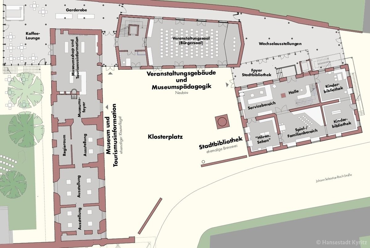 Einst Franziskanerkloster, Rittergut, Hospital und Tankstelle, dank #Städtebauförderung heute und zukünftig ein modernes Kulturzentrum mit Bibliothek, Museum, Touristeninformation und Veranstaltungsort – das ist das #KulturKlosterKyritz. #StädtebauförderungWirkt #GuteBeispiele 🧵