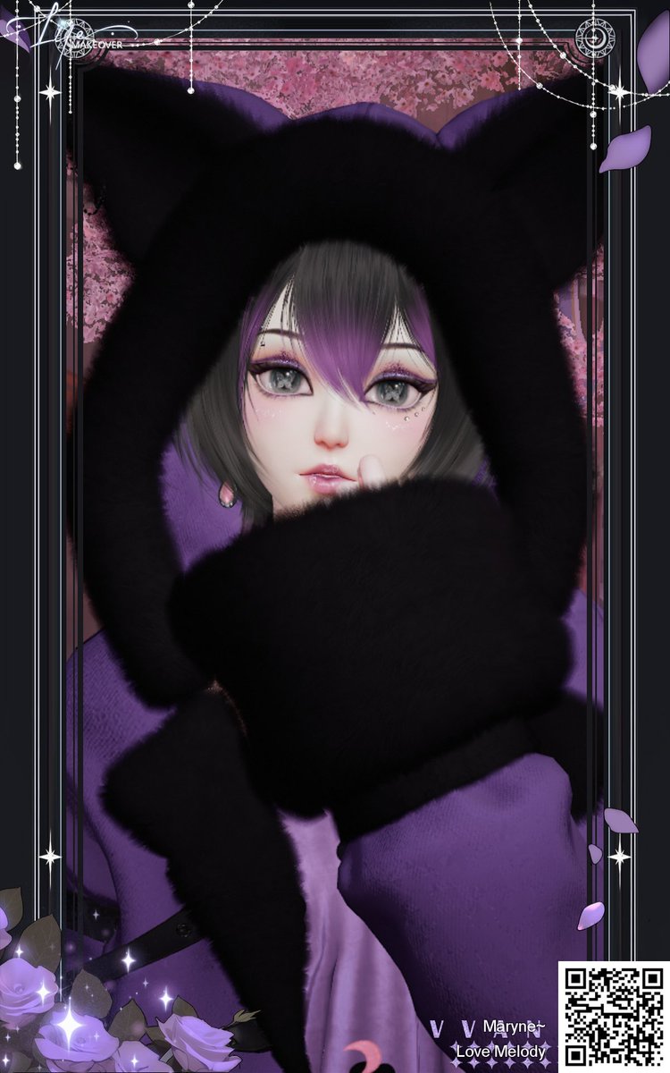 Maryne_01's tweet photo. A friend of mine requested a Kuromi inspired fit so here it is ^^ 💜💜💜
~Maryne

#LifeMakeover
#FashionGame
#Maryne
#Sanrio
#Kuromi
#Inspired https://t.co/IEP7ZKAyHc