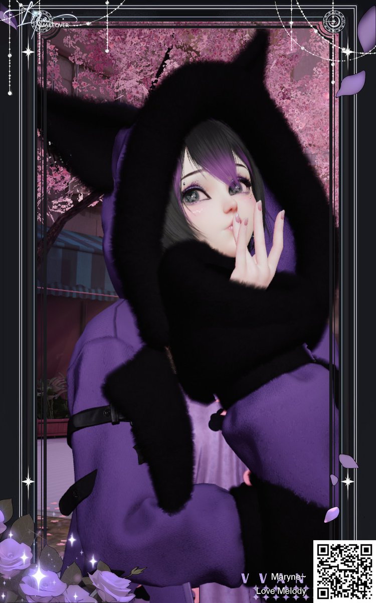 Maryne_01's tweet photo. A friend of mine requested a Kuromi inspired fit so here it is ^^ 💜💜💜
~Maryne

#LifeMakeover
#FashionGame
#Maryne
#Sanrio
#Kuromi
#Inspired https://t.co/IEP7ZKAyHc
