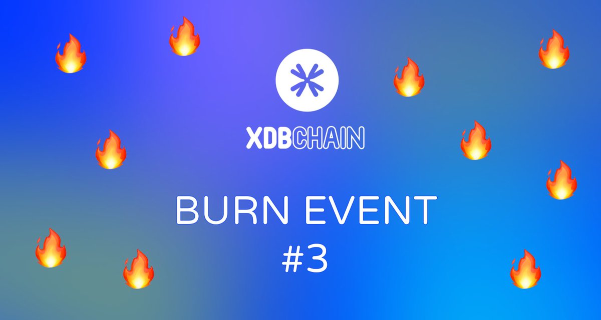 XDBchain's tweet photo. 🔥 The Countdown Begins: XDB CHAIN Burn Event #3! 🔥

We’re kicking off the New Year with a bang! 🎆 On January 1st, the highly anticipated Burn Event #3 will set the tone for an exciting 2025.

This isn’t just a burn—this is a statement of our commitment to growth, value, and a deflationary future. 🚀

🌟 What to Expect:
•🔥 Another reduction in both total and circulating supply of XDB, in sync with long term goals.
•💎 Enhanced ecosystem’s value alignment.
•⚡ A powerful start to a groundbreaking year ahead!

Get ready to witness the fire and momentum of XDB CHAIN! Let’s unite as a community and make this burn event unforgettable.

💬 How exciting is this? Share thoughts 👇