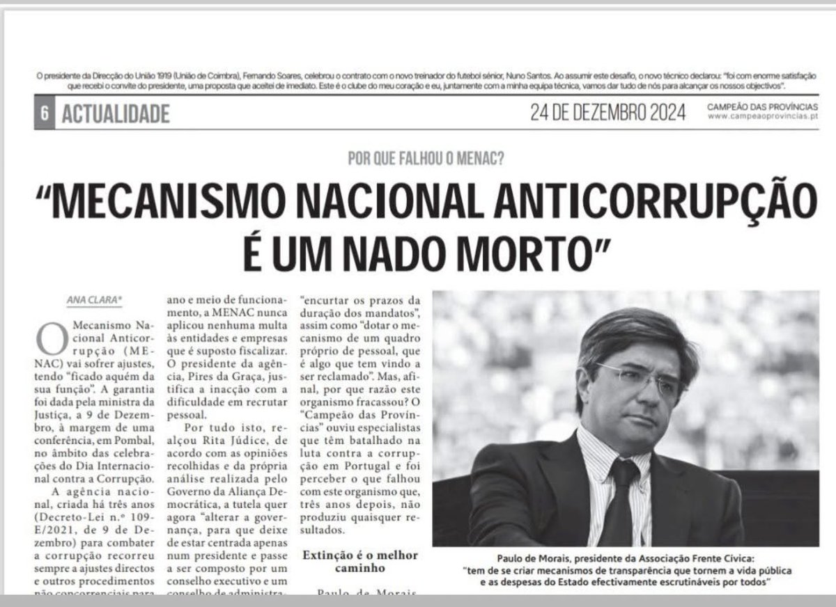 Gostava de perguntar aos 21 que assinaram o manifesto contra o que se passou no Martim Moniz, porque não assinam um manifesto de “combate à corrupção”, isso sim é que é um ataque à democracia. Quero ver os “corajosos”