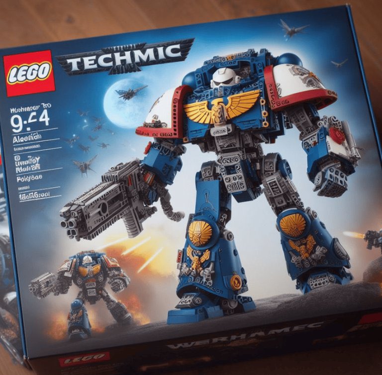 pacoxo88's tweet photo. Acaban de anunciar una gama de Lego sobre Warhammer 40K ¡que van a ser válidos para jugar en mesa! ¿Opiniones? https://t.co/3pdnxinioC