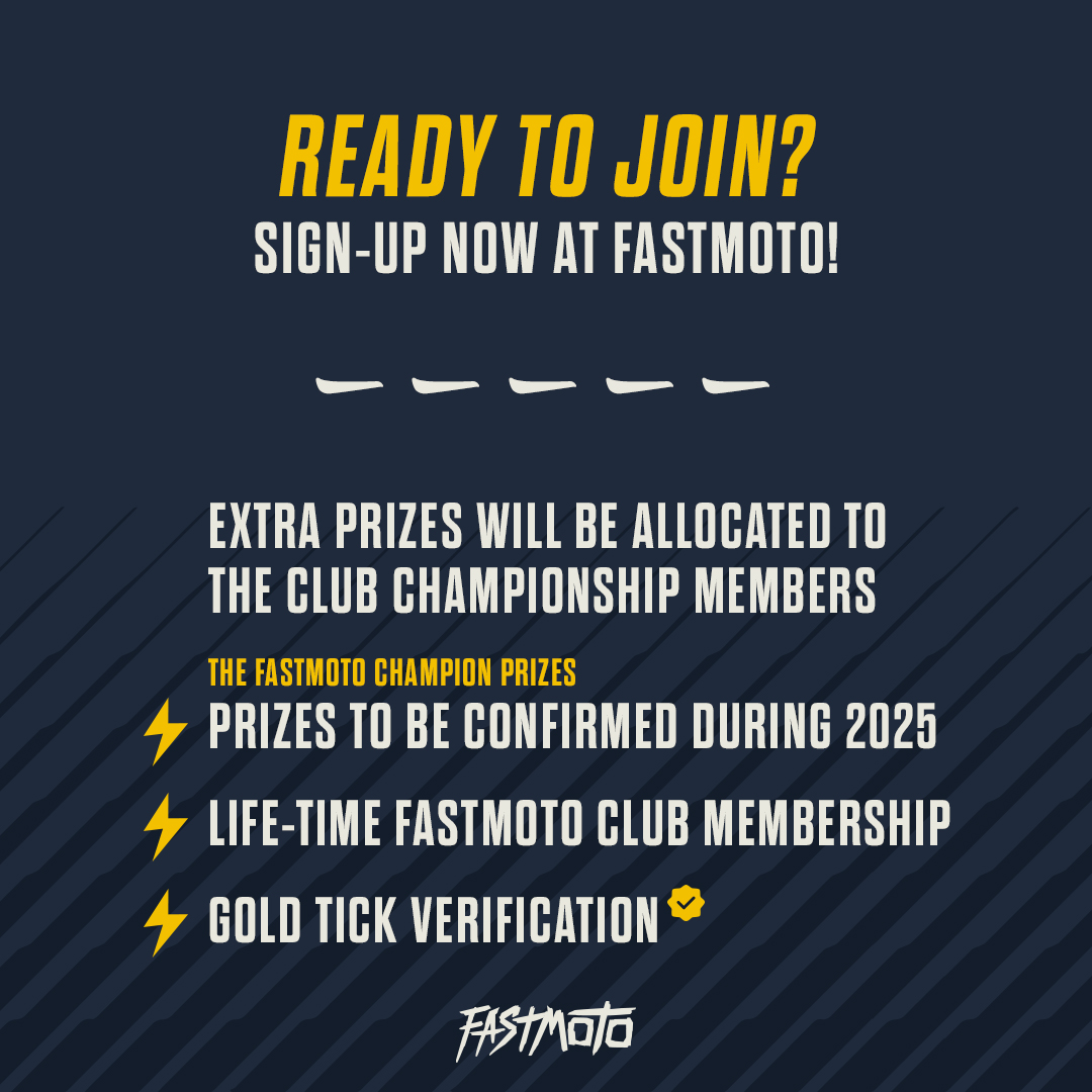 FastMotoFantasy's tweet photo. How to: FastMoto Club Championship

Get ready to dive into the FastMoto Club Championship – the challenge starts January 11th 2025, with Round 1 of Supercross! 🚀

📋 Here’s how it works:
✔️ Premium Club Members are automatically enrolled.
✔️ Compete across all moto-x disciplines: Supercross, Motocross, SMX & AUSX.
✔️ Points are earned for skill and consistency throughout the year.

What’s at stake?
🏅 Life-Time FastMoto Club Membership.
✅ Gold Tick Verification.
🎁 Plus, extra prizes exclusively for Club Championship members! (To be announced in 2025.)

👉 Ready to take on the challenge?
Sign up now at https://t.co/PIOCYrkA1e and gear up for a year of fantasy moto-x! 💥
