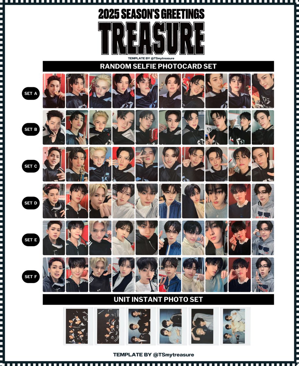 TSmytreasure's tweet photo. TREASURE 2025 SEASON’S GREETINGS 

✰ PHOTOCARD TEMPLATE

トレジャー  트레저 
트레저 현석 지훈 요시 준규 재혁 아사히 도영 하루토 정우 정환 포카

트레저 2025 시즌그리팅 https://t.co/A1GgDulWRS