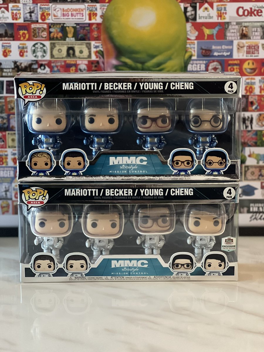 OrientalPops's tweet image. Okies, here are the 4packs. Since the release of the OG packs, Brian Marriotti bleached his hair, Cheng has got glasses. #mindstyle #missioncontrol #mmc #funko #popasia