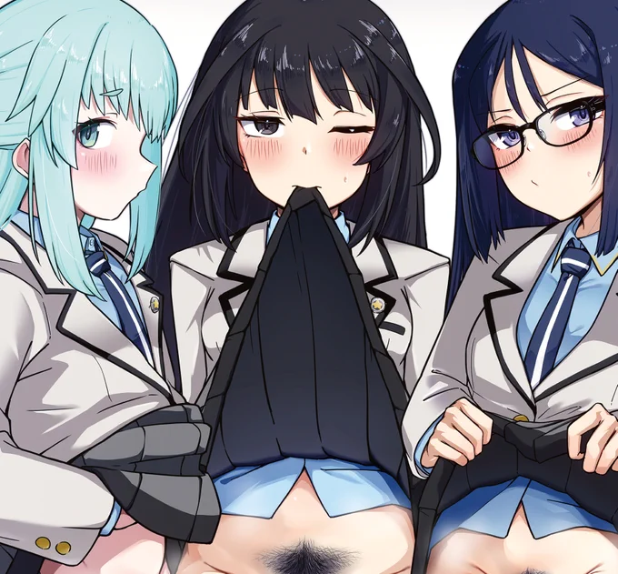 学生アクトレス制服シチュエーションイラスト4枚寄せましたので興味のある方は是非