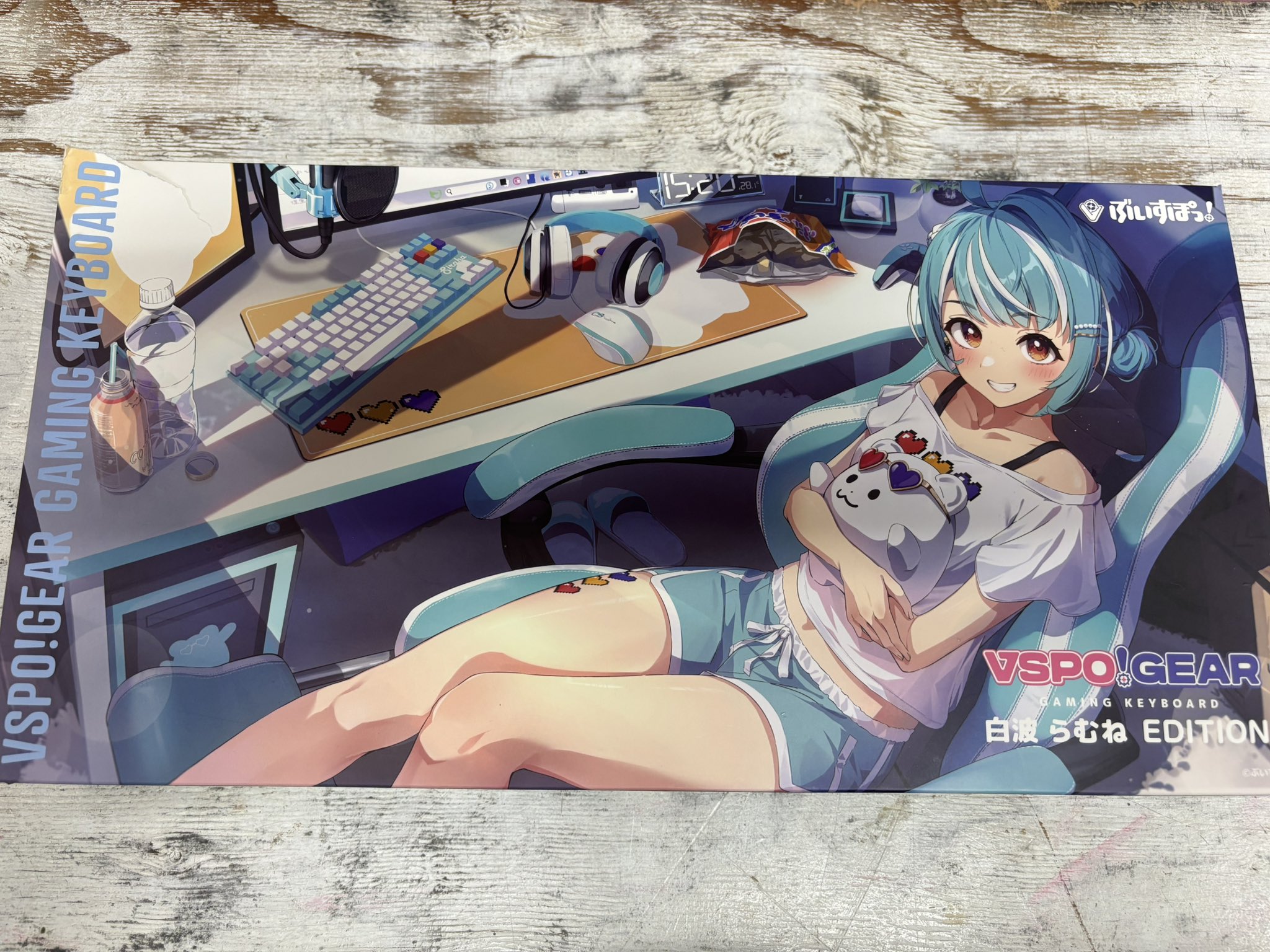 VSPOGEAR ゲーミングキーボード 白髪らむね EDITION VSPO GEAR GAMING KEYBOARD 白波らむねEDITION 限定価格】ぶいすぽっ