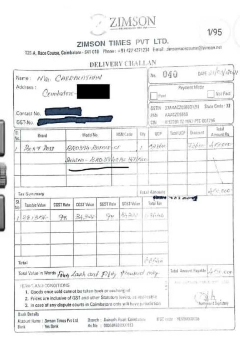 TiruchiSuriyaa's tweet image. அண்ணன் அண்ணாமலைக்கு வணக்கம்

கேள்வி எண் 10
ஒரு பானை சோற்றுக்கு ஒரு சோறு பதம்னு
சொல்லுவாங்க, உங்களோட பித்தலாட்டத்துக்கு ரஃபேல் வாட்ச் பில்லே சாட்சி. கையில் எழுதுன பில்லு, ரொக்க பணமாக ₹3.0 லட்சம் கொடுத்து பழைய வாட்ச்ச வாங்குன பிராடு நீங்கதாண்ணே!

ரஃபேல் வாட்ச் என்னோட தேசபற்றின்…