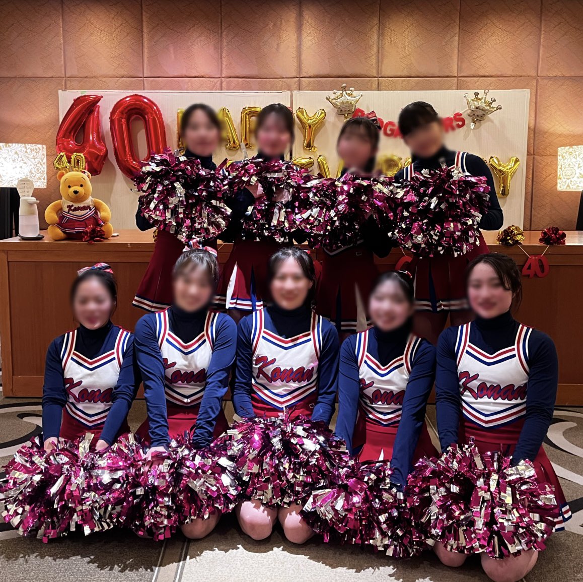 redgangers's tweet photo. こんばんは！本日は甲南大学チアリーダー40周年記念パーティーでした🎉

現役ステージでは今年度のハーフタイムショーの演技を、OGステージでは社会人チアに所属されているOGの皆様にパフォーマンスを披露いただきました💃…続く https://t.co/jbRtiAAbYA