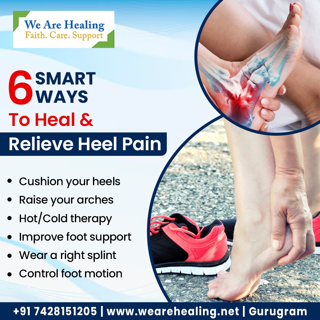 wearehealing_17's tweet photo. Heal heel pain with these smart tips: cushion your heels, raise your arches, try hot/cold therapy, improve support, wear a splint, and control motion. Step into comfort! 💪 .
.
.
.
#HeelPainRelief #HealthyFeet #wearehealing #heelpain #relieveheelpain #gurugram #smartways https://t.co/n8W5pGBM0a