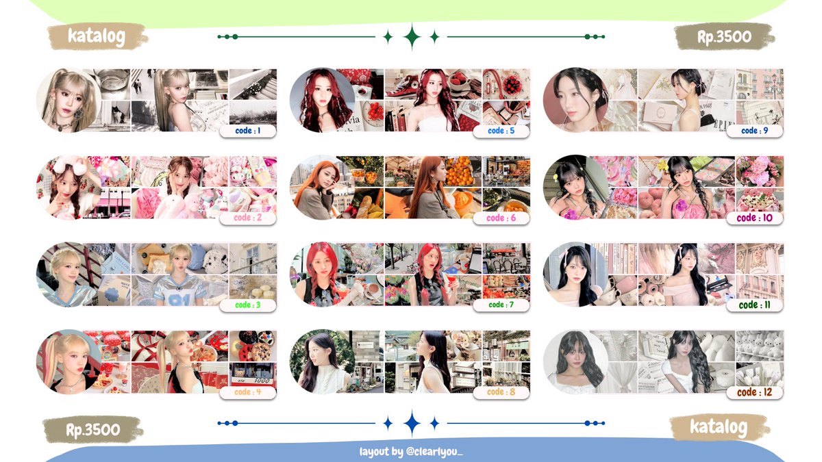 help rt ya manteman💖

aku ada ready stock layout aespa, ive, newjeans, lesserafim nih 
yuk jajan layout 3,500/ea
yang mau jajan bisa langsung DM <a href="/_Oceanblu3/">𝗰𝗲𝗹 - @ 𝙖𝙛𝙩𝙚𝙧 𝙙𝙢!🧃</a> / 💌wa.me/6289698018827
💳qris, spay, dana

#jajan #layout #Zonajajan #zonauang #ZonaBA