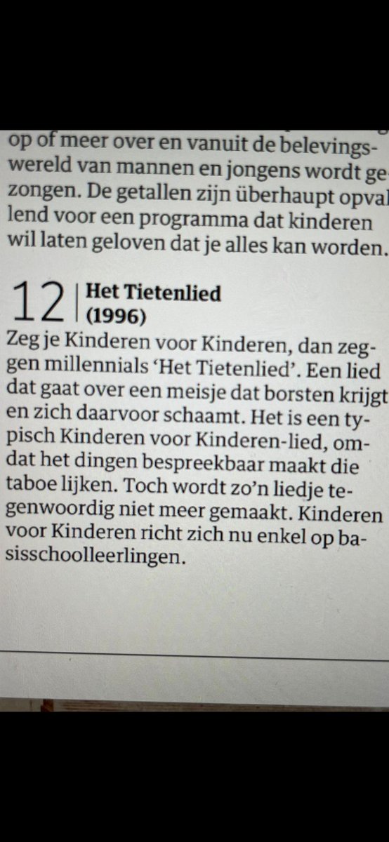 Zo, ik ben tevreden.