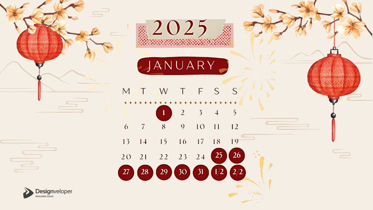 Designveloper's tweet image. 🌟 One week to #LunarNewYear—Vietnam’s cherished #Tet holiday, Jan 25–Feb 2!

While we celebrate, #Designveloper stays committed. Our team is on rotation to support your projects and keep them on track.

Let’s create something extraordinary together: designveloper.com/contact-us/