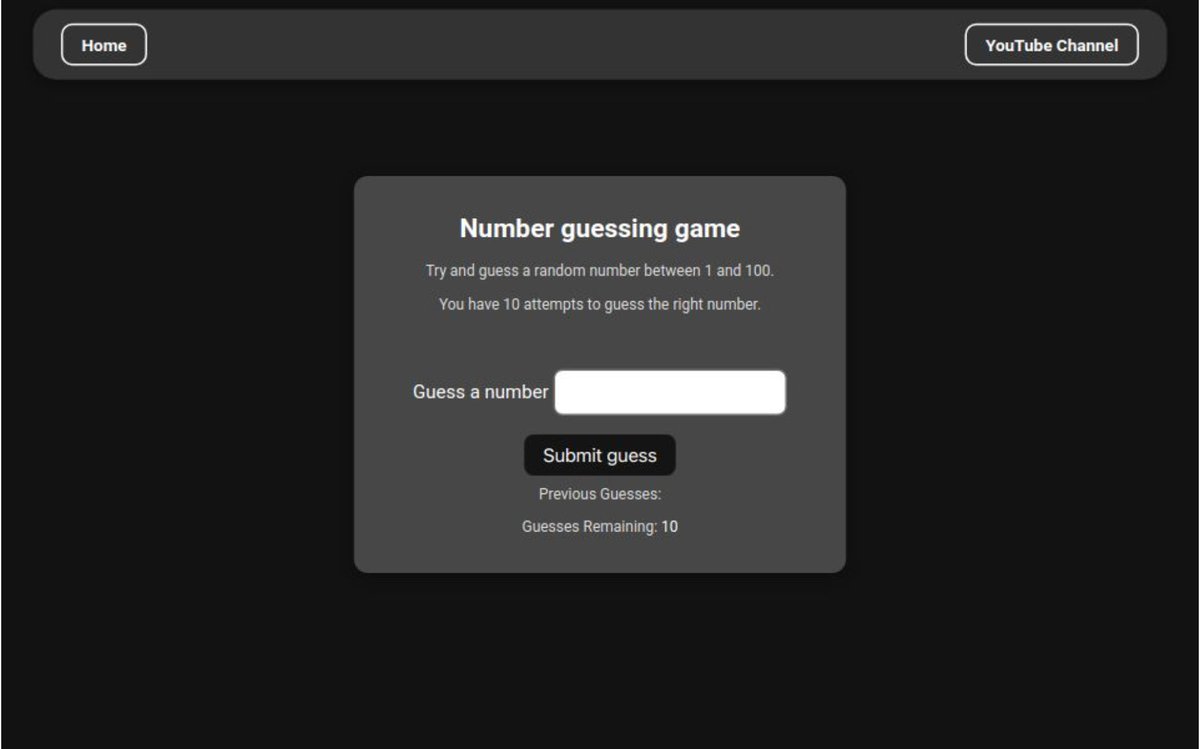 safdarali___'s tweet image. Day-18 of #100daysofcoding
Today's topics learned:-
Created A fun and interactive game where you try to guess a random number between 1 and 100. You have 10 attempts to find the correct number.
Free Source code: github.com/Safdar-Ali-Ind…
#letsconnect #machinecoding #FrontEnd
