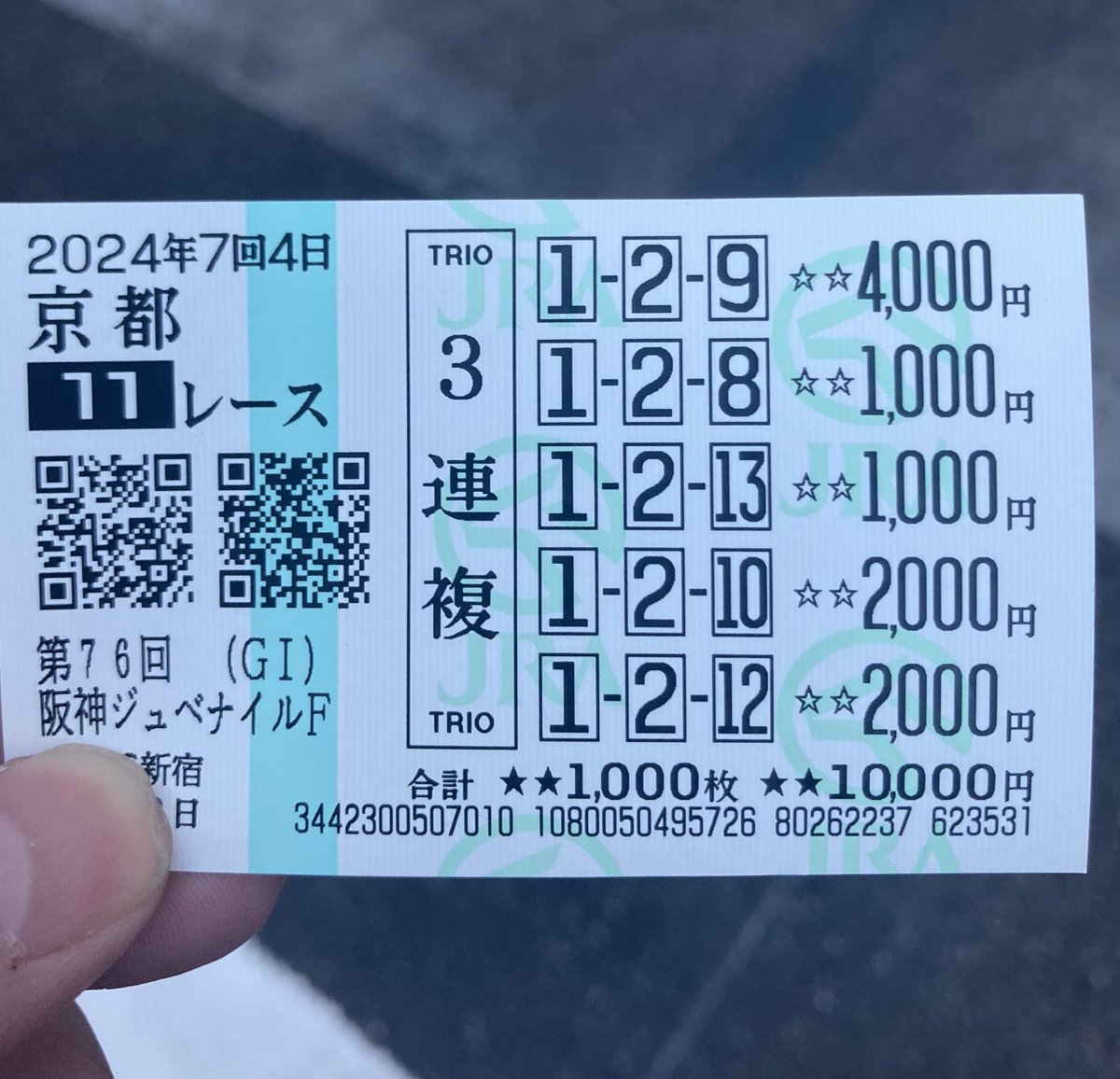 blind_bar's tweet photo. 皆様お馬様G-1お疲れ様でした。
無事年間収支＋で着地です。
また来年のフェブラリーSでお会いしましょう。

#有馬記念
#ホープフルステークス https://t.co/sKWW3CT5iN