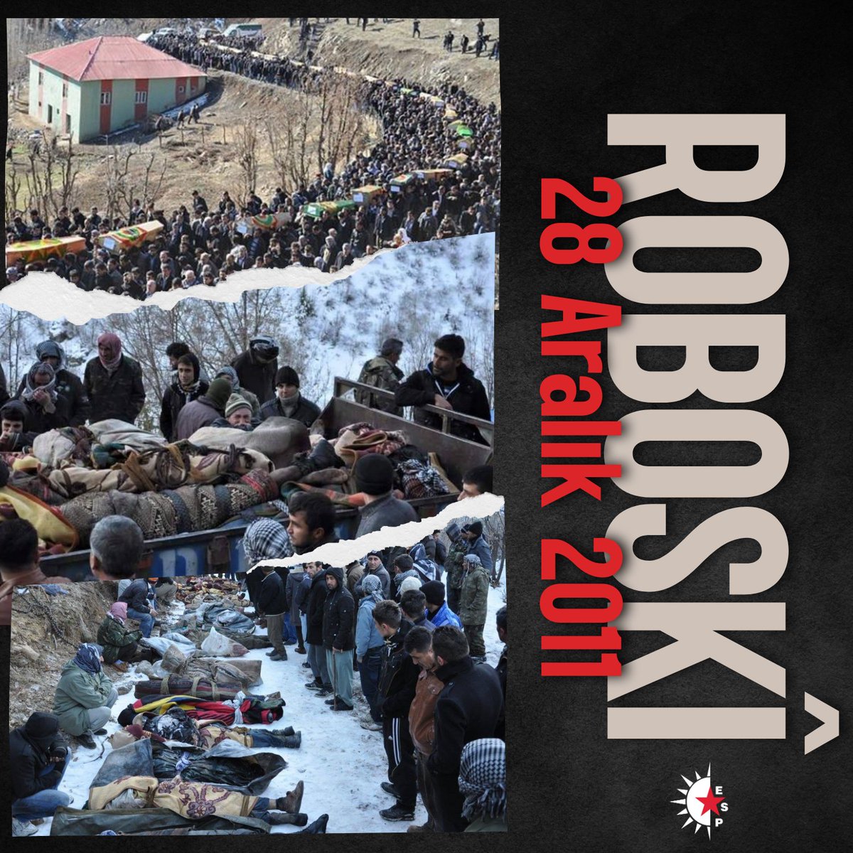 ezilenler's tweet image. Bundan 13 yıl önce Şırnak&apos;ın Uludere ilçesine bağlı Roboskî köyünde 19&apos;u çocuk 34 insanımız, Türk Silahlı Kuvvetlerine ait F-16 savaş uçakları tarafından yapılan bombalı saldırı sonucu katledildi.

Aradan geçen zamanda başta genel kurmay başkanı Necdet Özel ve dönemin başbakanı…