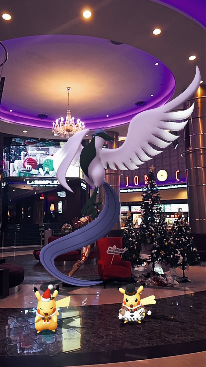 spinotyrex's tweet photo. #GOsnapshotCelebration #PokemonGO #GOsnapshot #PIKACHU #articuno #aroftheday #nianticar #pokemongosnap https://t.co/x4w5UnoNSE