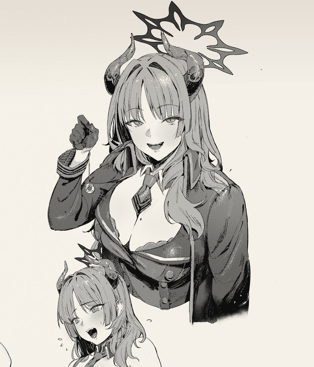 サツキちゃんと山海経モブちゃん試し描き!🖋️(モブちゃん全体はみすきにあげました 