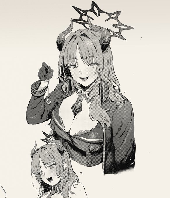 サツキちゃんと山海経モブちゃん試し描き!🖋️(モブちゃん全体はみすきにあげました 