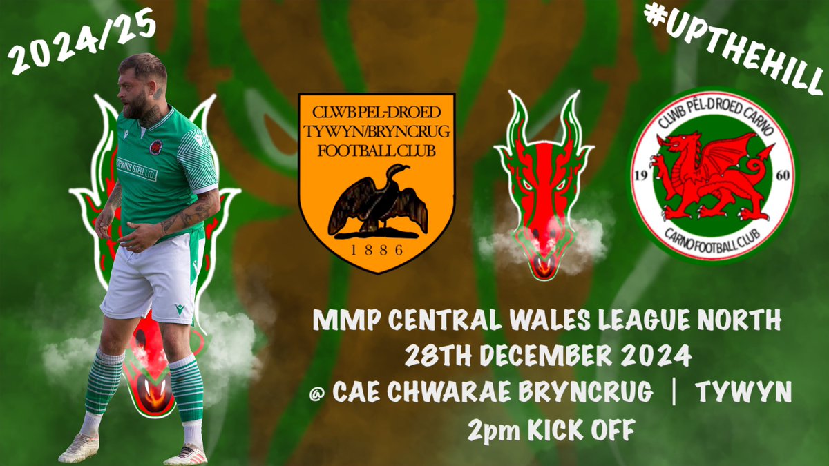 ⚽️MATCHDAY⚽️

Today we travel to <a href="/officialTBFC/">Tywyn Bryncrug FC</a> in the league! 2pm kick off! See you there! #upthehill